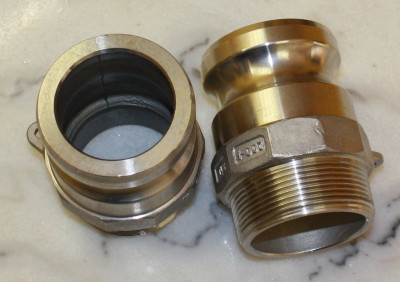 Adapter 2 Zoll AG auf 2 Zoll Kamlok Vaterteil (V4A 1.4408) Adapter 2 Zoll AG auf 2 Zoll Kamlok Vaterteil (V4A 1.4408)