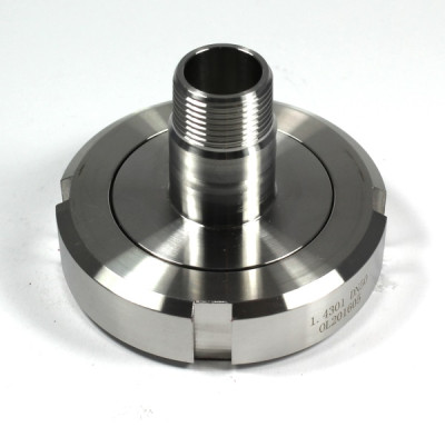 ADAPTER 360° V4A - Milchgewinde Kegelstutzen DN50 RD78 1/6 auf 3/4" AG - drehbar ADAPTER 360° V4A - Milchgewinde Kegelstutzen DN50 RD78 1/6 auf 3/4" AG - drehbar