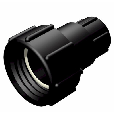 IBC ADAPTER 360° - DN50 S60x6 IG auf 0,75" IG 25mm BSP - drehbar - HDPE (JEANparts) IBC ADAPTER 360° - DN50 S60x6 IG auf 0,75" IG 25mm BSP - drehbar - HDPE (JEANparts)