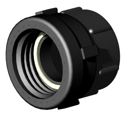 IBC ADAPTER 360° - DN50 S60x6 IG auf 2" IG 58/60mm BSP - drehbar - PP/GF IBC ADAPTER 360° - DN50 S60x6 IG auf 2" IG 58/60mm BSP - drehbar - PP/GF