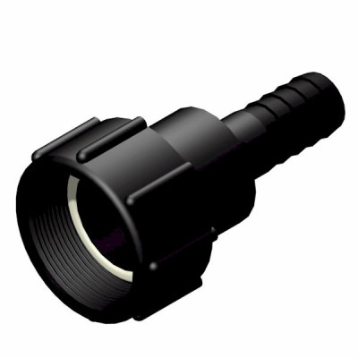 IBC ADAPTER 360° PP/GF - DN50 NPS IG auf Schlauchtülle 1" (25mm) - drehbar IBC ADAPTER 360° PP/GF - DN50 NPS IG auf Schlauchtülle 1" (25mm) - drehbar
