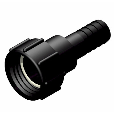 IBC ADAPTER 360° PP/GF - DN50 S60x6 IG auf Schlauchtülle 1,25" (32mm) - drehbar IBC ADAPTER 360° PP/GF - DN50 S60x6 IG auf Schlauchtülle 1,25" (32mm) - drehbar