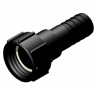 IBC ADAPTER 360° PP/GF - DN50 S60x6 IG auf Schlauchtülle 1,5" (38mm) - drehbar IBC ADAPTER 360° PP/GF - DN50 S60x6 IG auf Schlauchtülle 1,5" (38mm) - drehbar