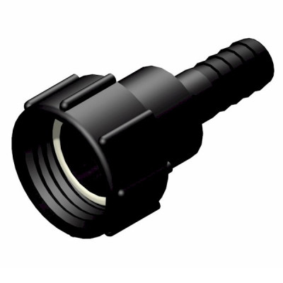 IBC ADAPTER 360° PP/GF - DN50 S60x6 IG auf Schlauchtülle 1" (25mm) - drehbar IBC ADAPTER 360° PP/GF - DN50 S60x6 IG auf Schlauchtülle 1" (25mm) - drehbar