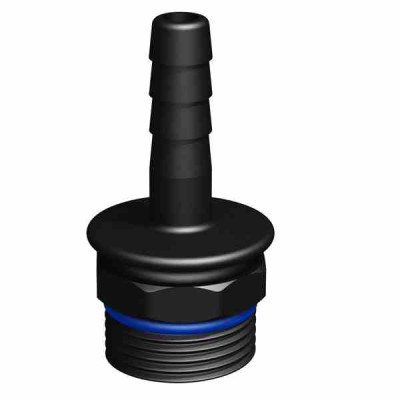 Adapter 1 Zoll AG (33mm) auf 0,5 Zoll (13mm) Schlauchtülle (mit Dichtring) Adapter 1 Zoll AG (33mm) auf 0,5 Zoll (13mm) Schlauchtülle (mit Dichtring)