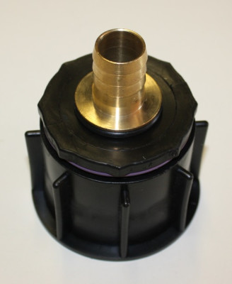 Anschlussstutzen DN50 mit 3/4" Schlauchtülle aus Messing Anschlussstutzen DN50 mit 3/4" Schlauchtülle aus Messing