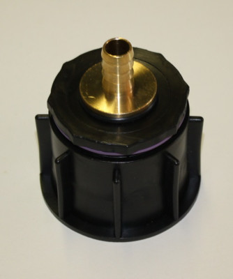 Anschlussstutzen DN50 mit 1/2" Schlauchtülle aus Messing Anschlussstutzen DN50 mit 1/2" Schlauchtülle aus Messing