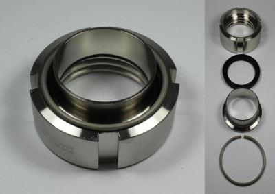 IBC ADAPTER 360° V4A - DN50 S60x6 IG auf 35x1,5 mm Schweißende - EPDM - drehbar IBC ADAPTER 360° V4A - DN50 S60x6 IG auf 35x1,5 mm Schweißende - EPDM - drehbar