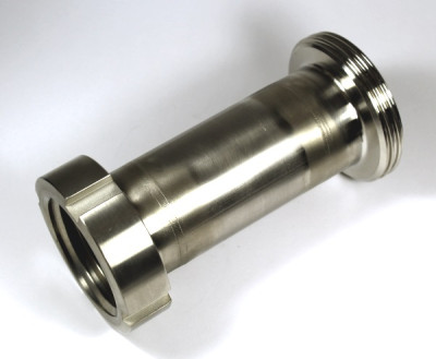 IBC Adapter V4A - DN50 S60x6 IG auf RD78x1/6 DN50 AG Milchgewinde - lang 200mm IBC Adapter V4A - DN50 S60x6 IG auf RD78x1/6 DN50 AG Milchgewinde - lang 200mm