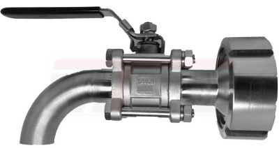 IBC Kugelhahn 360° V4A KHA - DN50 S60x6 IG auf DN 25 IBC Kugelhahn 360° V4A KHA - DN50 S60x6 IG auf DN 25