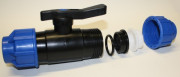 Klemmverbinder - Kugelhahn 32mm /PP/NBR