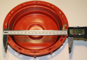 IBC Deckel NW150 - rot - G2-Bel.-Entl.-Vent. - TPE-V - NBR-Membrane