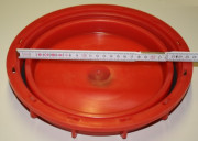 IBC Deckel NW225 245x6 - rot - UN-Y - EPDM - G2“ - ET15 Belüftung / Entlüftung (automatik) + Siegelkappe