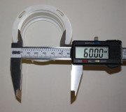 Offene Hahn-Kappe DN50 weiss mit rotem Inlay u.  2" NPS Fein-Gewinde - für SCHÜTZ